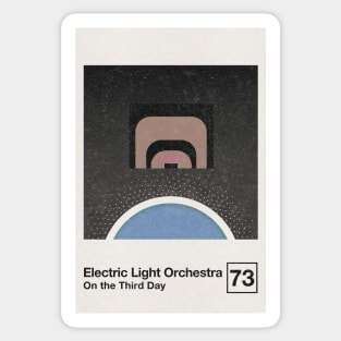 ELO On The Third Day / Minimalist Style Graphic Poster Design Sticker